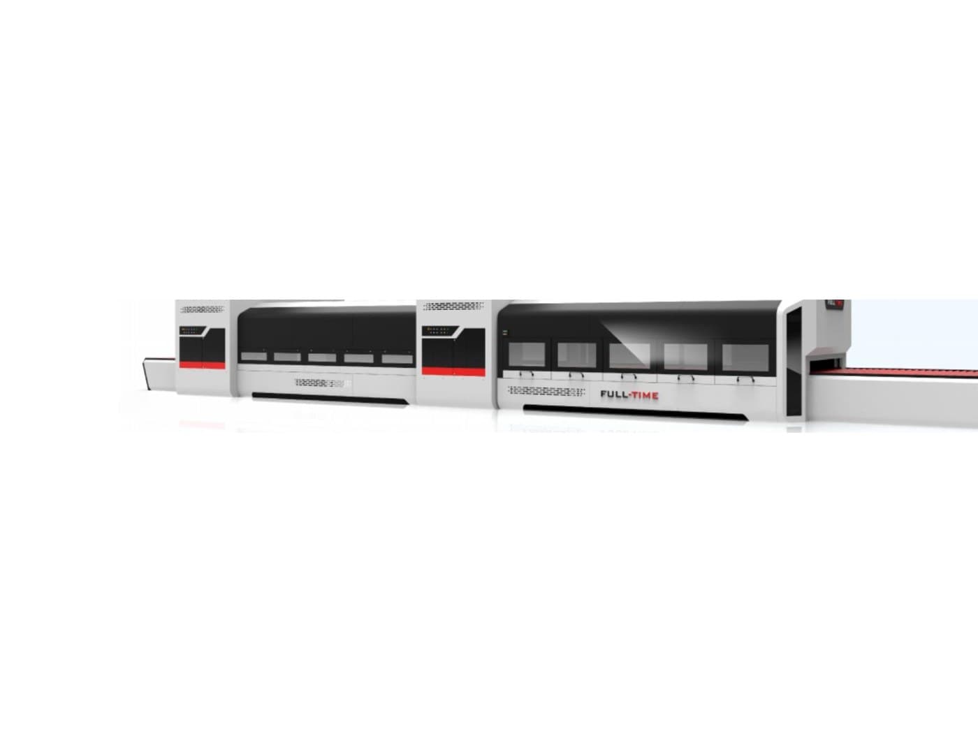 Fuchong FC-SQWG Series Double-direction Double-curvature Bent Glass Tempering Furnace
