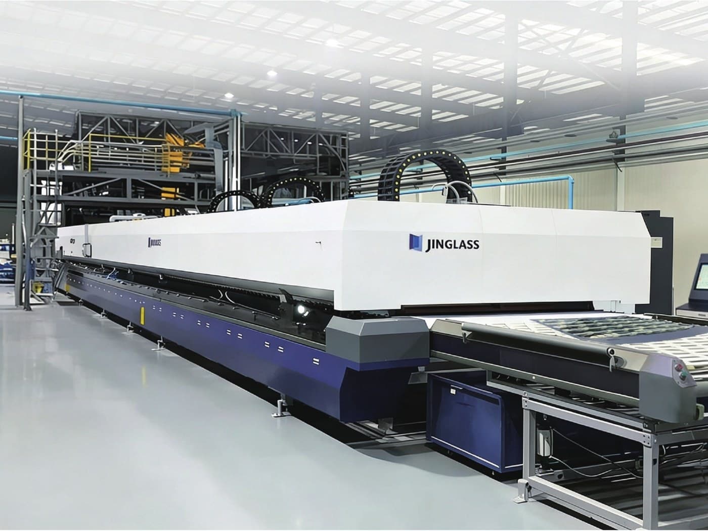 Jinglass Automotive Front Window Press Bending Furnace