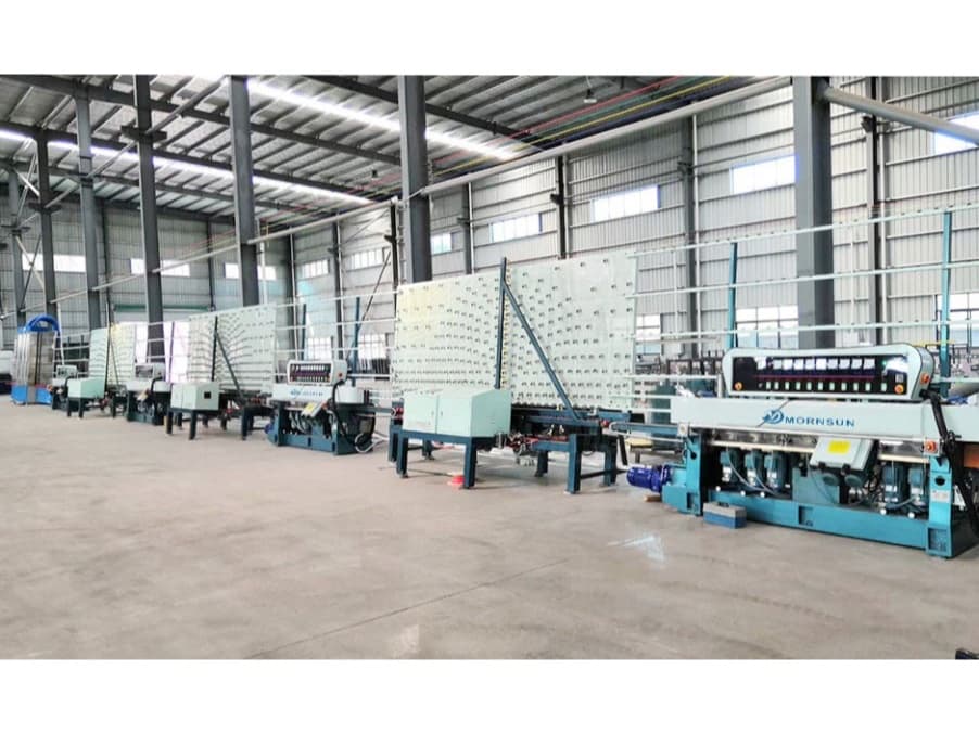 ANHUI MORNSUN INTERNATIONAL CO., LTD. Vertical Glass Edging Line with Turning Table